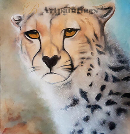 Gemälde Gepard